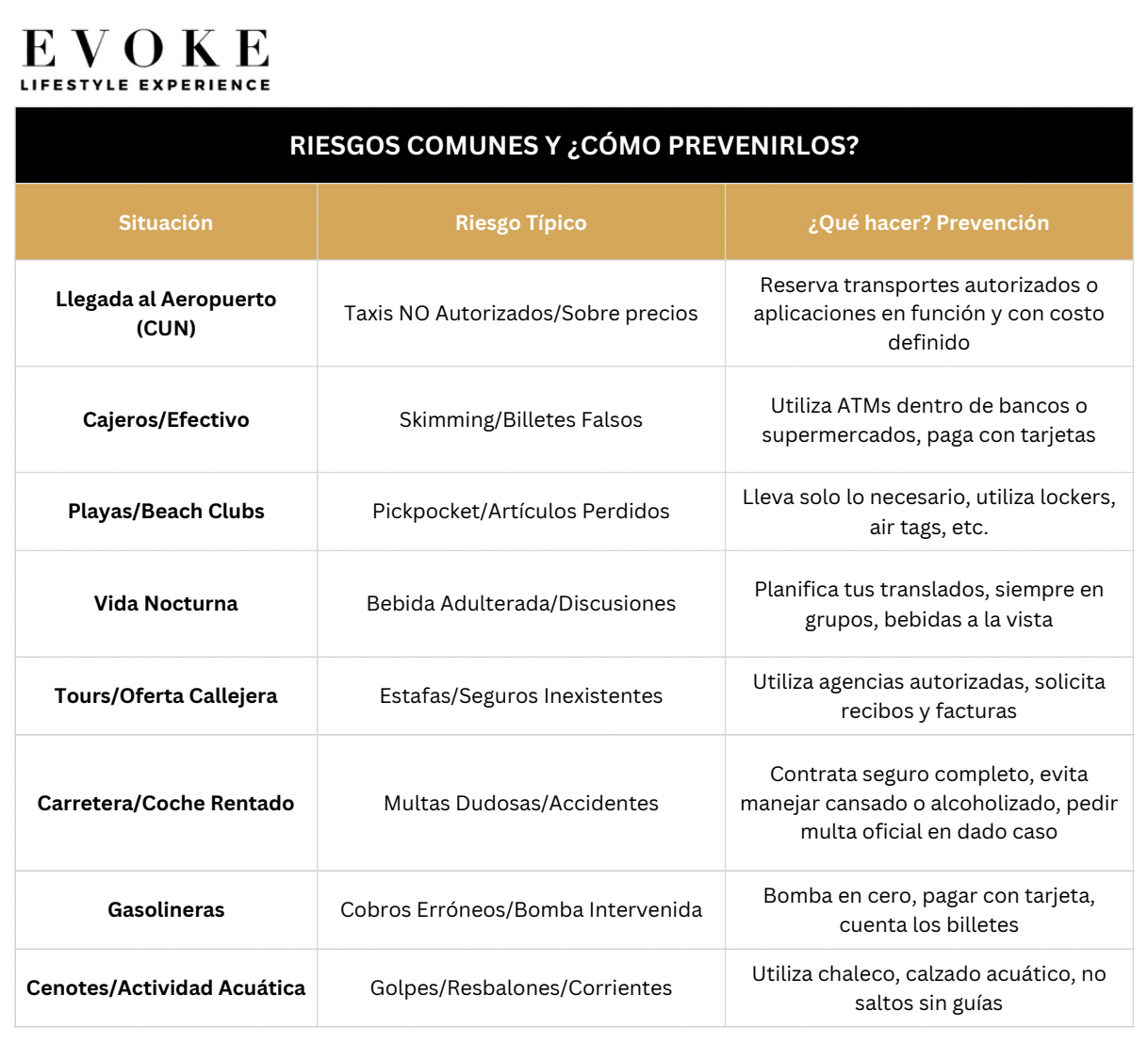 Riesgos comúnes y cómo prevernirlos al viajar