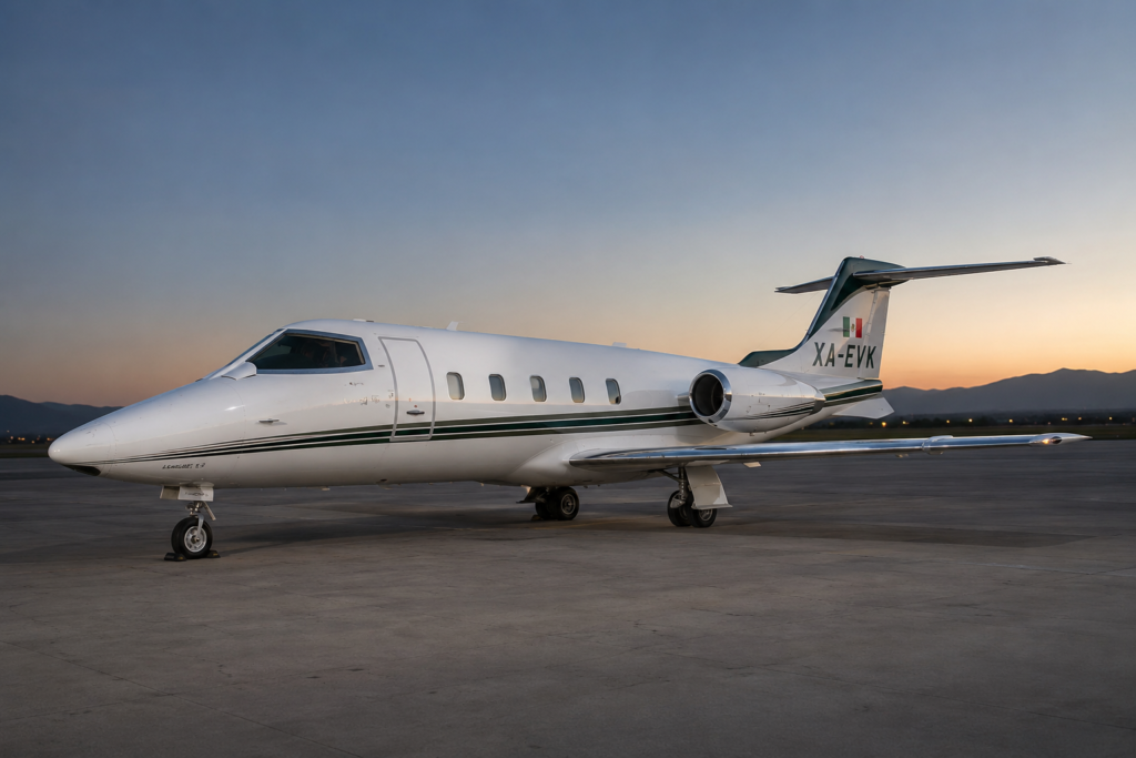 Renta de Avión Privado en Toluca, Monterrey, Guadalajara LEARJET 55 - EVOKE